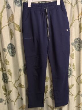 High Waisted Navy Yola Figs Bottoms